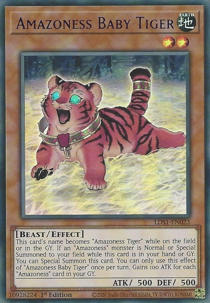 Image for Amazoness Baby Tiger (Purple) (LDS1-EN023) (LDS1) - YuGiOh