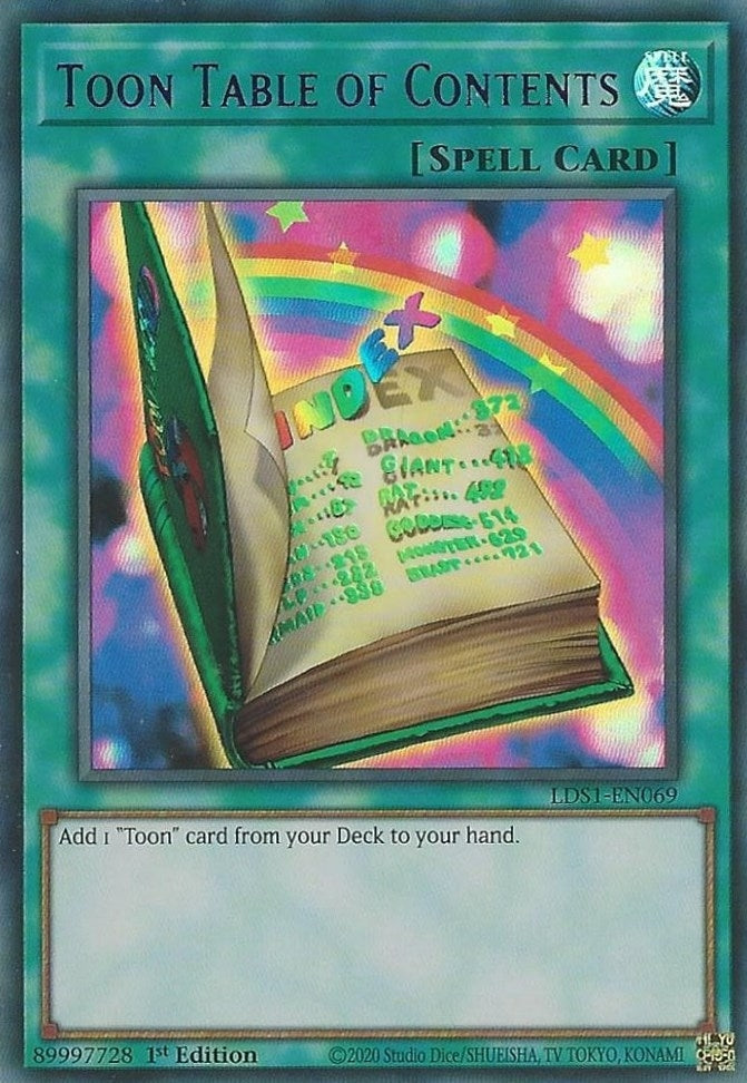 Image for Toon Table of Contents (Purple) (LDS1-EN069) (LDS1) - YuGiOh