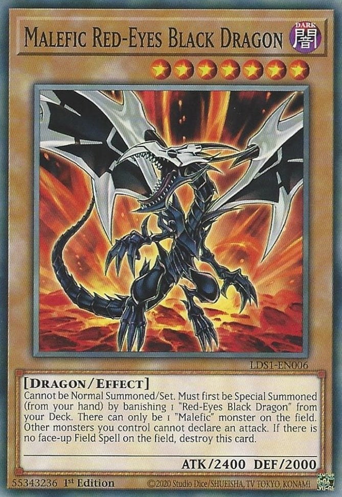 Image for Malefic Red-Eyes Black Dragon (LDS1-EN006) (LDS1) - YuGiOh