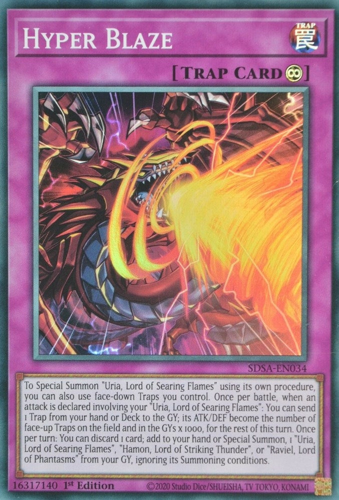 Image for Hyper Blaze (SDSA-EN034) (SDSA) - YuGiOh