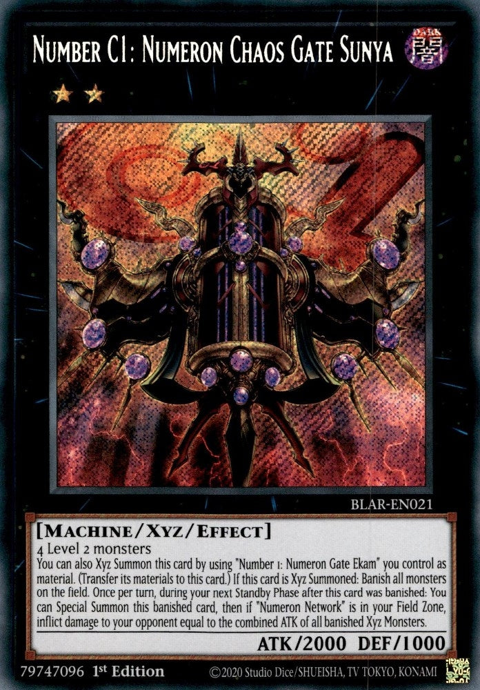 Image for Number C1: Numeron Chaos Gate Sunya (BLAR-EN021) (BLAR) - YuGiOh