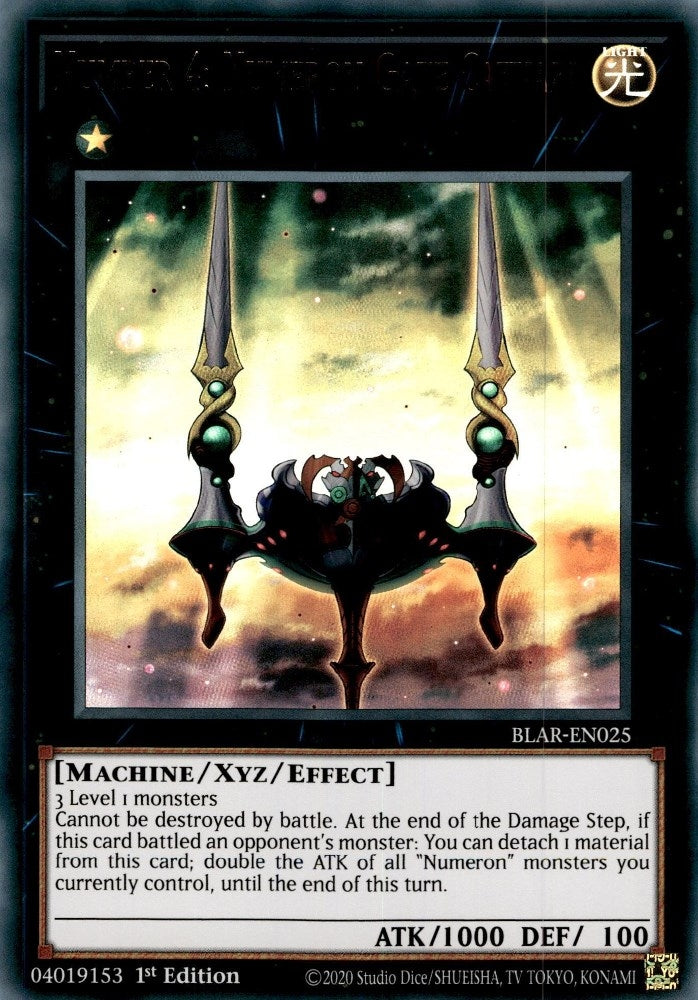 Image for Number 4: Numeron Gate Catvari (BLAR-EN025) (BLAR) - YuGiOh