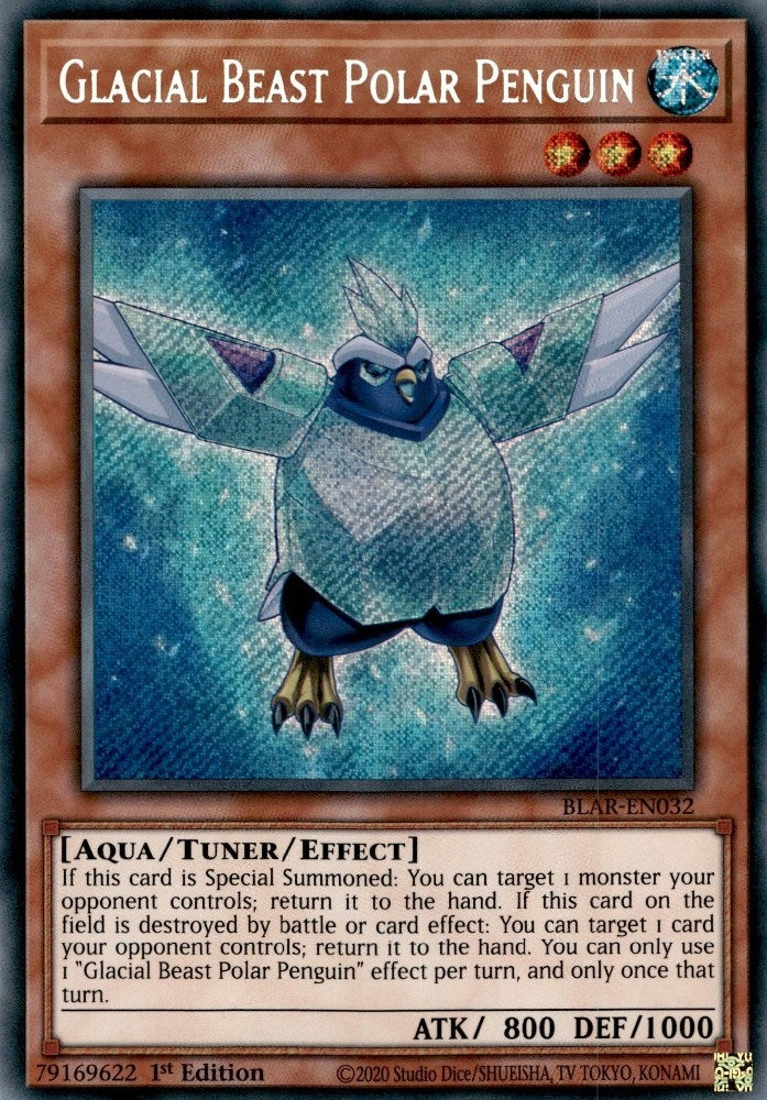 Image for Glacial Beast Polar Penguin (BLAR-EN032) (BLAR) - YuGiOh