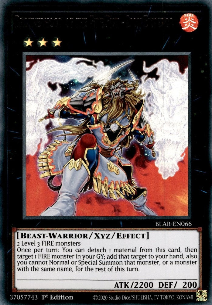 Image for Brotherhood of the Fire Fist - Lion Emperor (BLAR-EN066) (BLAR) - YuGiOh