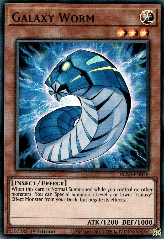 Image for Galaxy Worm (BLAR-EN078) (BLAR) - YuGiOh