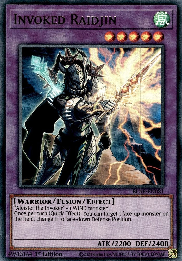 Image for Invoked Raidjin (BLAR-EN081) (BLAR) - YuGiOh