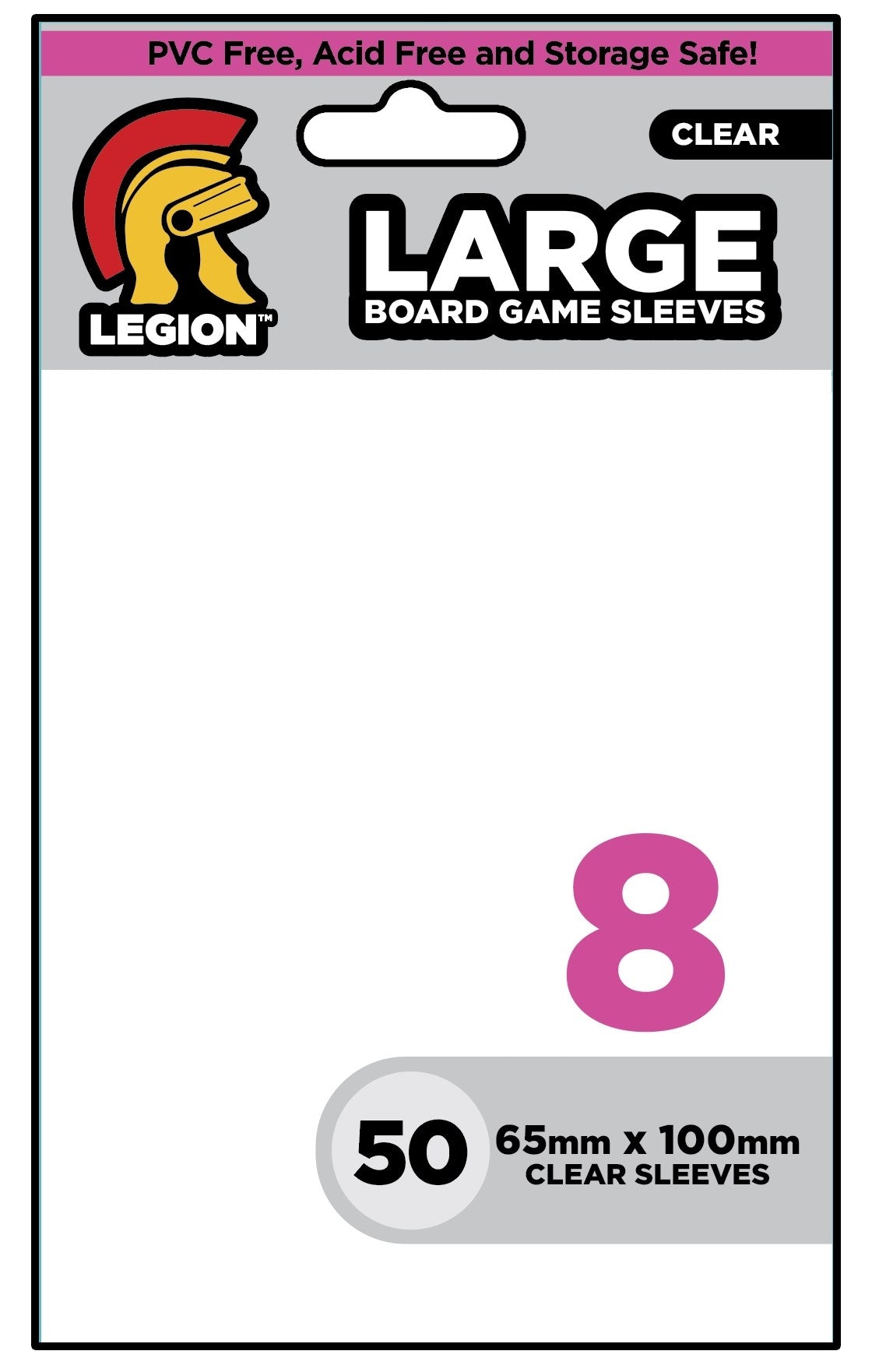 Image for Clear Board Game Sleeves - Large (50-Pack) - Card Sleeves