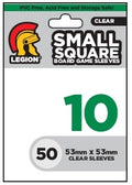 Image for Clear Board Game Sleeves - Small Square (50-Pack) - Card Sleeves