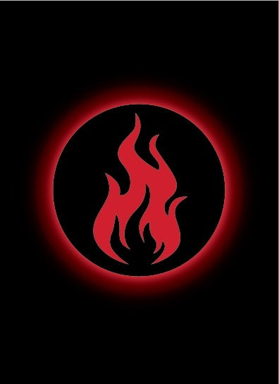 Image for Double Matte Art Sleeve - Absolute Iconic Fire (50-Pack) - Card Sleeves
