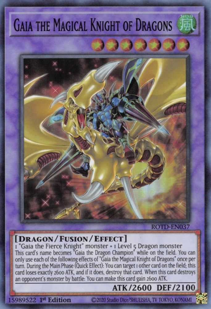 Image for Gaia the Magical Knight of Dragons (ROTD-EN037) (ROTD) - YuGiOh