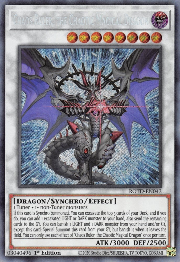 Image for Chaos Ruler, the Chaotic Magical Dragon (ROTD-EN043) (ROTD) - YuGiOh