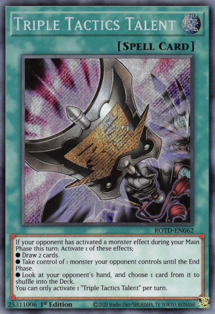 Image for Triple Tactics Talent (ROTD-EN062) (ROTD) - YuGiOh