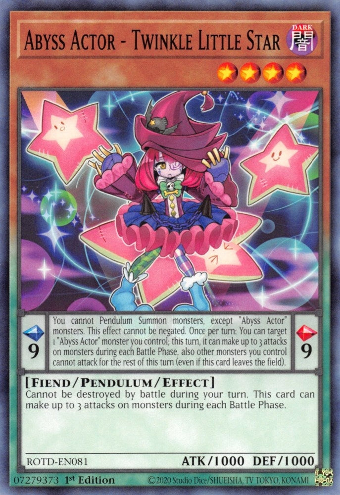 Image for Abyss Actor - Twinkle Little Star (ROTD-EN081) (ROTD) - YuGiOh