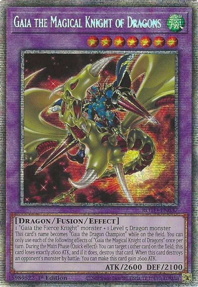 Image for Gaia the Magical Knight of Dragons (Starlight Rare) (ROTD-EN037) (ROTD) - YuGiOh