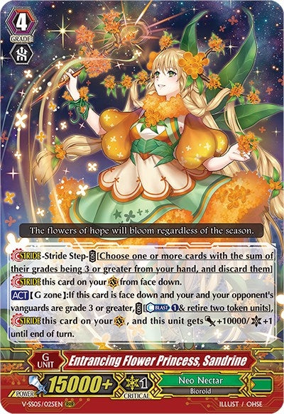 Image for Entrancing Flower Princess, Sandrine (V-SS05/025EN) (V-SS05: Premium Collection 2020) - Cardfight Vanguard