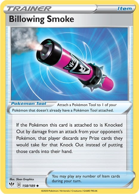 Image for Billowing Smoke (158/189) (SWSH03) - Pokemon