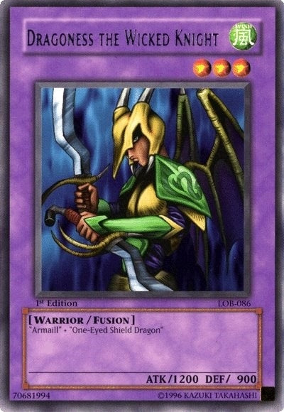 Image for Dragoness the Wicked Knight (LOB-086) (LOB) - YuGiOh