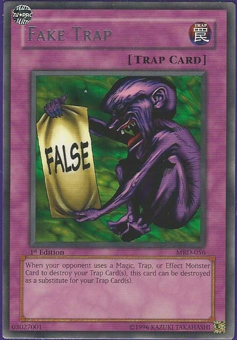 Image for Fake Trap (MRD-056) (MRD) - YuGiOh