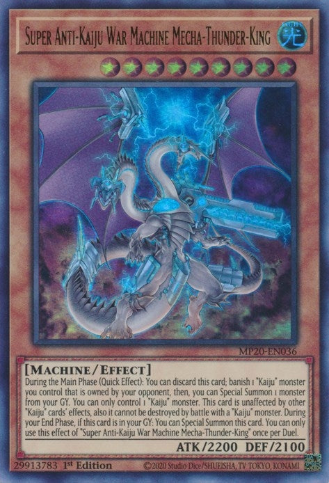 Image for Super Anti-Kaiju War Machine Mecha-Thunder-King (MP20-EN036) (MP20) - YuGiOh