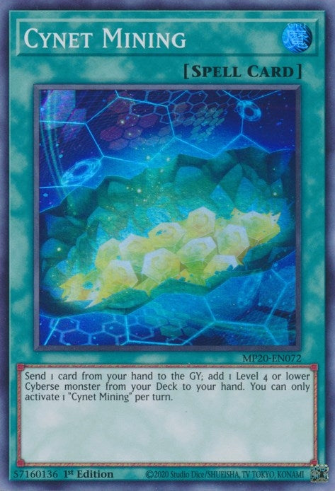 Image for Cynet Mining (MP20-EN072) (MP20) - YuGiOh