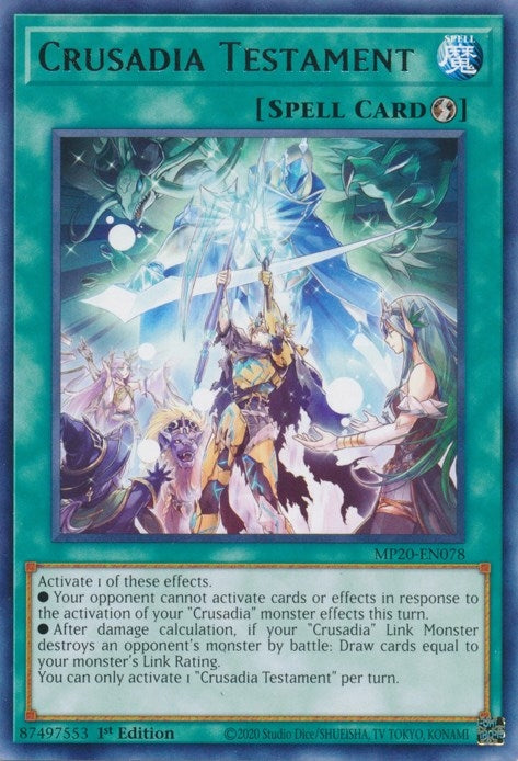 Image for Crusadia Testament (MP20-EN078) (MP20) - YuGiOh