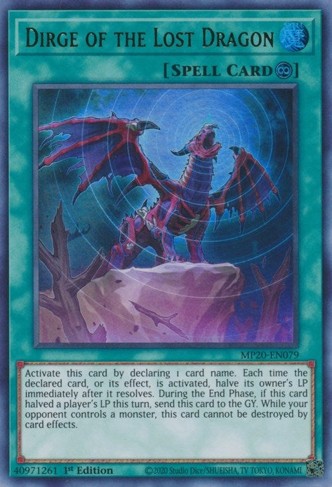 Image for Dirge of the Lost Dragon (MP20-EN079) (MP20) - YuGiOh