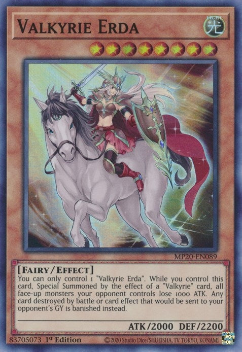 Image for Valkyrie Erda (MP20-EN089) (MP20) - YuGiOh