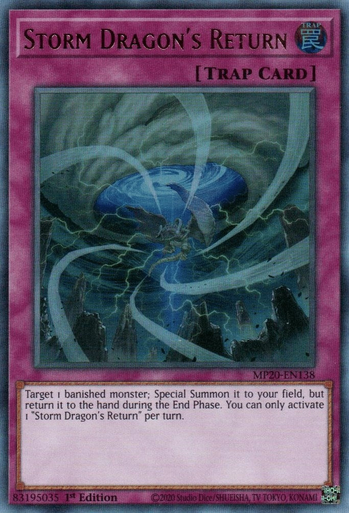 Image for Storm Dragon's Return (MP20-EN138) (MP20) - YuGiOh