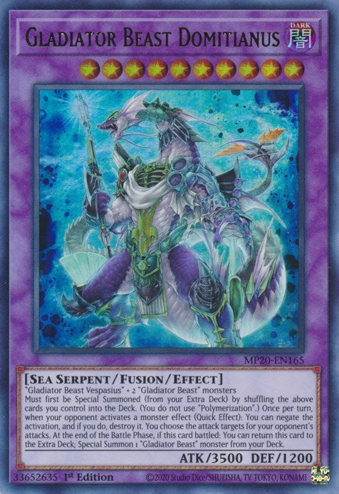 Image for Gladiator Beast Domitianus (MP20-EN165) (MP20) - YuGiOh