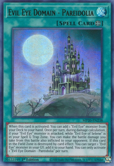 Image for Evil Eye Domain - Pareidolia (MP20-EN238) (MP20) - YuGiOh
