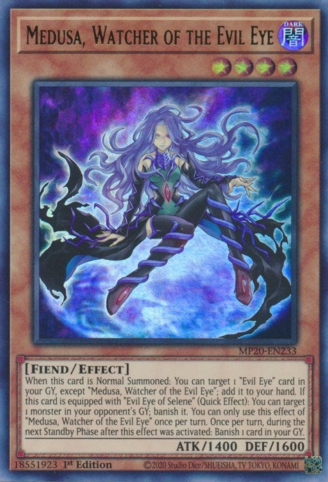 Image for Medusa, Watcher of the Evil Eye (MP20-EN233) (MP20) - YuGiOh