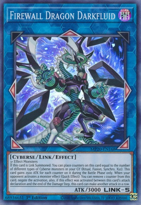Image for Firewall Dragon Darkfluid (MP20-EN168) (MP20) - YuGiOh