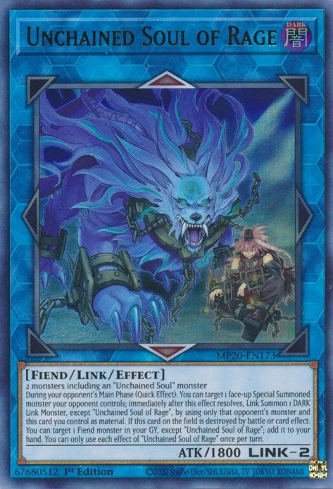 Image for Unchained Soul of Rage (MP20-EN173) (MP20) - YuGiOh