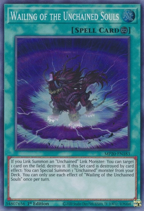 Image for Wailing of the Unchained Souls (MP20-EN183) (MP20) - YuGiOh