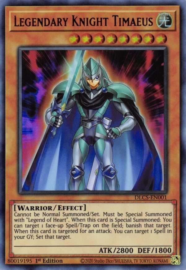 Image for Legendary Knight Timaeus (DLCS-EN001) (DLCS) - YuGiOh