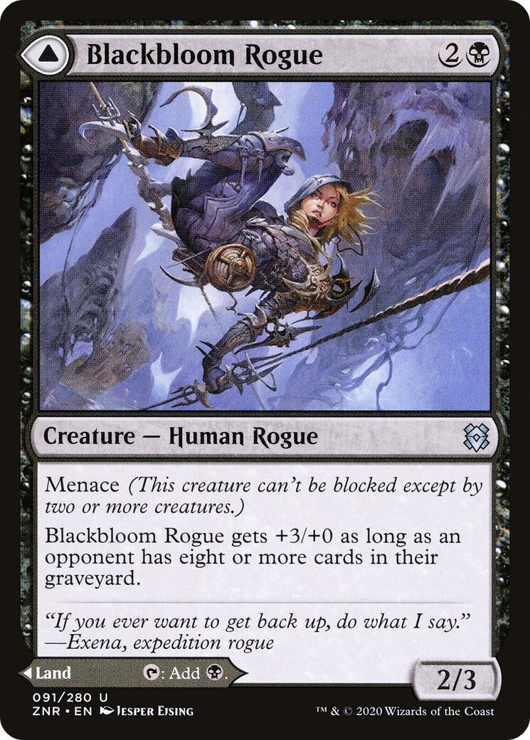 Image for Blackbloom Rogue (91) (Zendikar Rising) - Magic: The Gathering