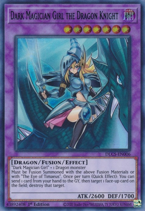 Image for Dark Magician Girl the Dragon Knight (Blue) (DLCS-EN006) (DLCS) - YuGiOh