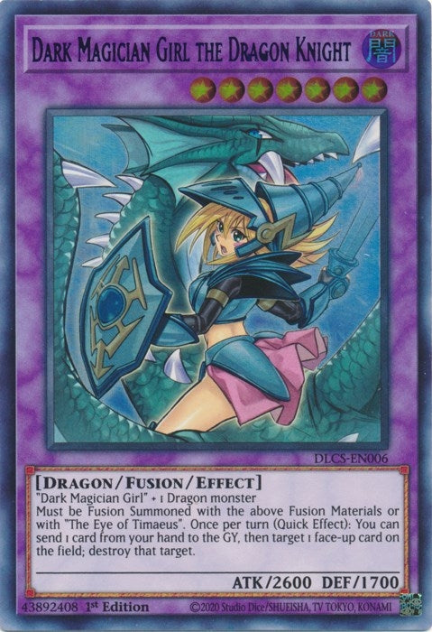 Image for Dark Magician Girl the Dragon Knight (Alternate Art) (Blue) (DLCS-EN006) (DLCS) - YuGiOh