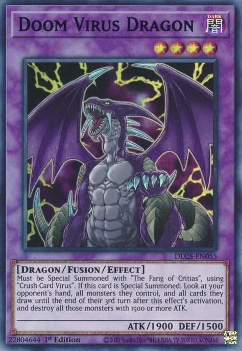 Image for Doom Virus Dragon (Purple) (DLCS-EN055) (DLCS) - YuGiOh