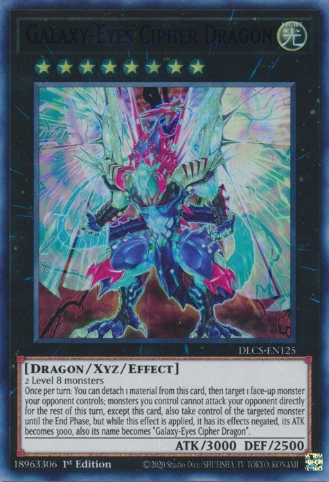 Image for Galaxy-Eyes Cipher Dragon (Blue) (DLCS-EN125) (DLCS) - YuGiOh