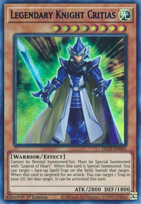 Image for Legendary Knight Critias (Green) (DLCS-EN002) (DLCS) - YuGiOh