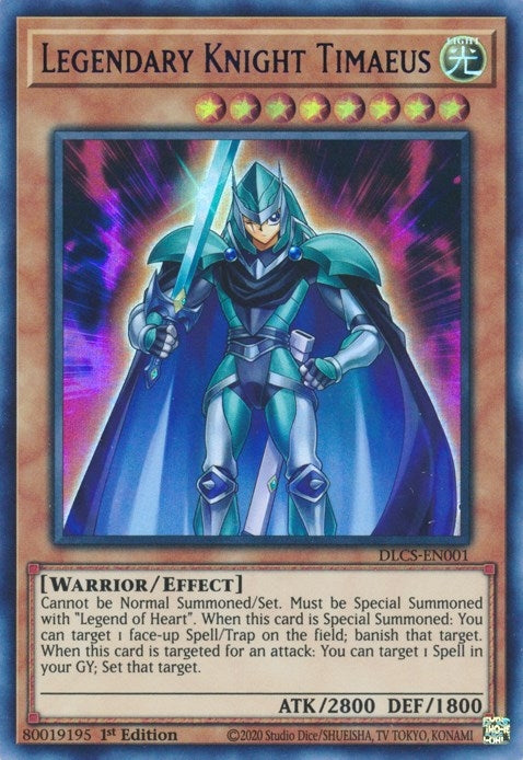Image for Legendary Knight Timaeus (Blue) (DLCS-EN001) (DLCS) - YuGiOh