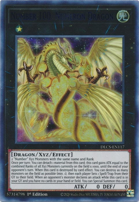 Image for Number 100: Numeron Dragon (Green) (DLCS-EN117) (DLCS) - YuGiOh