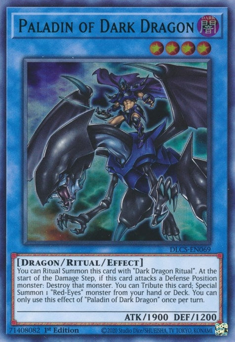 Image for Paladin of Dark Dragon (Green) (DLCS-EN069) (DLCS) - YuGiOh