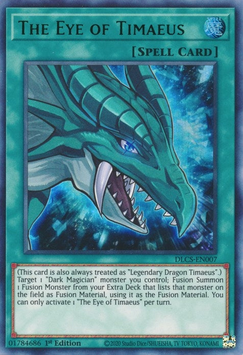 Image for The Eye of Timaeus (Green) (DLCS-EN007) (DLCS) - YuGiOh