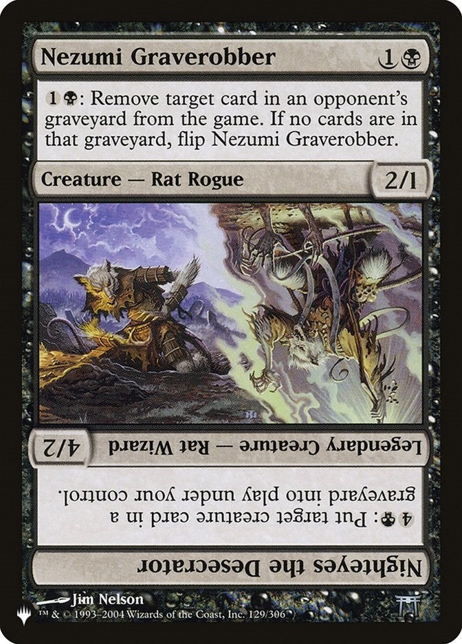 Image for Nezumi Graverobber // Nighteyes the Desecrator (129/306) (The List Reprints) - Magic: The Gathering