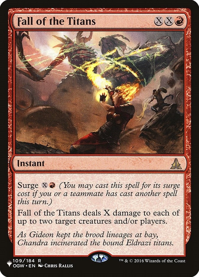 Image for Fall of the Titans (109/184) (The List Reprints) - Magic: The Gathering