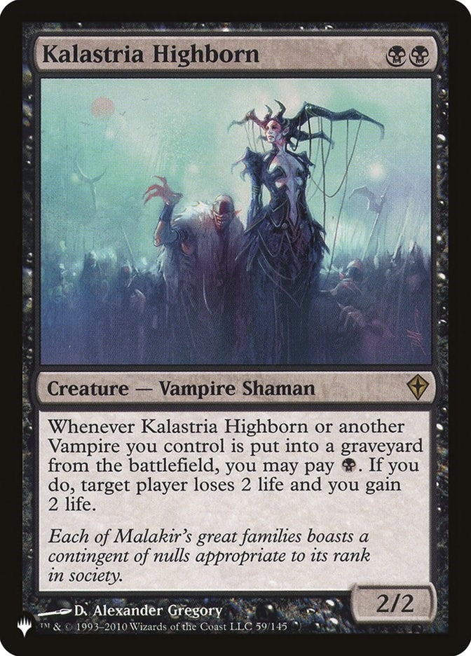 Image for Kalastria Highborn (59/145) (The List Reprints) - Magic: The Gathering
