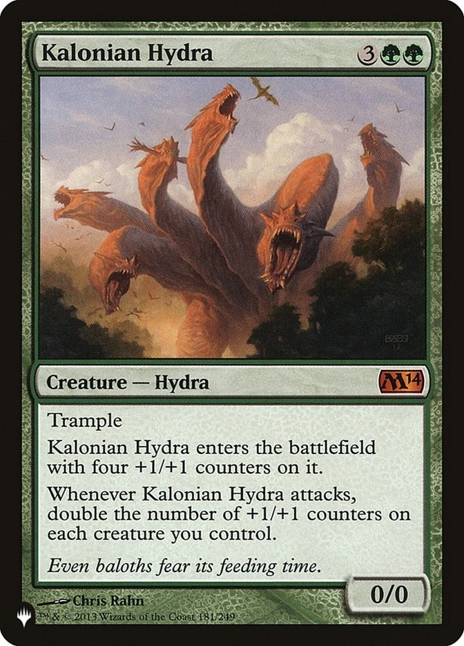 Image for Kalonian Hydra (181/249) (The List Reprints) - Magic: The Gathering