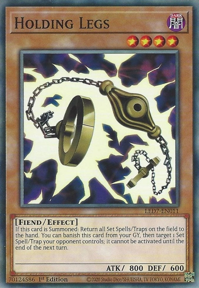 Image for Holding Legs (LED7-EN011) (LED7) - YuGiOh